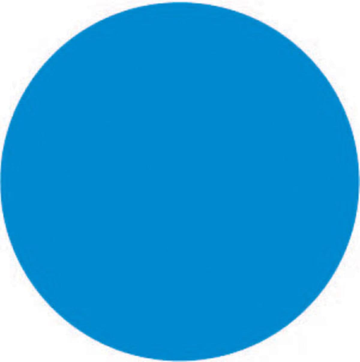 Blank Expiration Label 1 IN Blue Circle All Temperature Permanent 1000 Count/Roll 12 Rolls/Case 12000 Count/Case