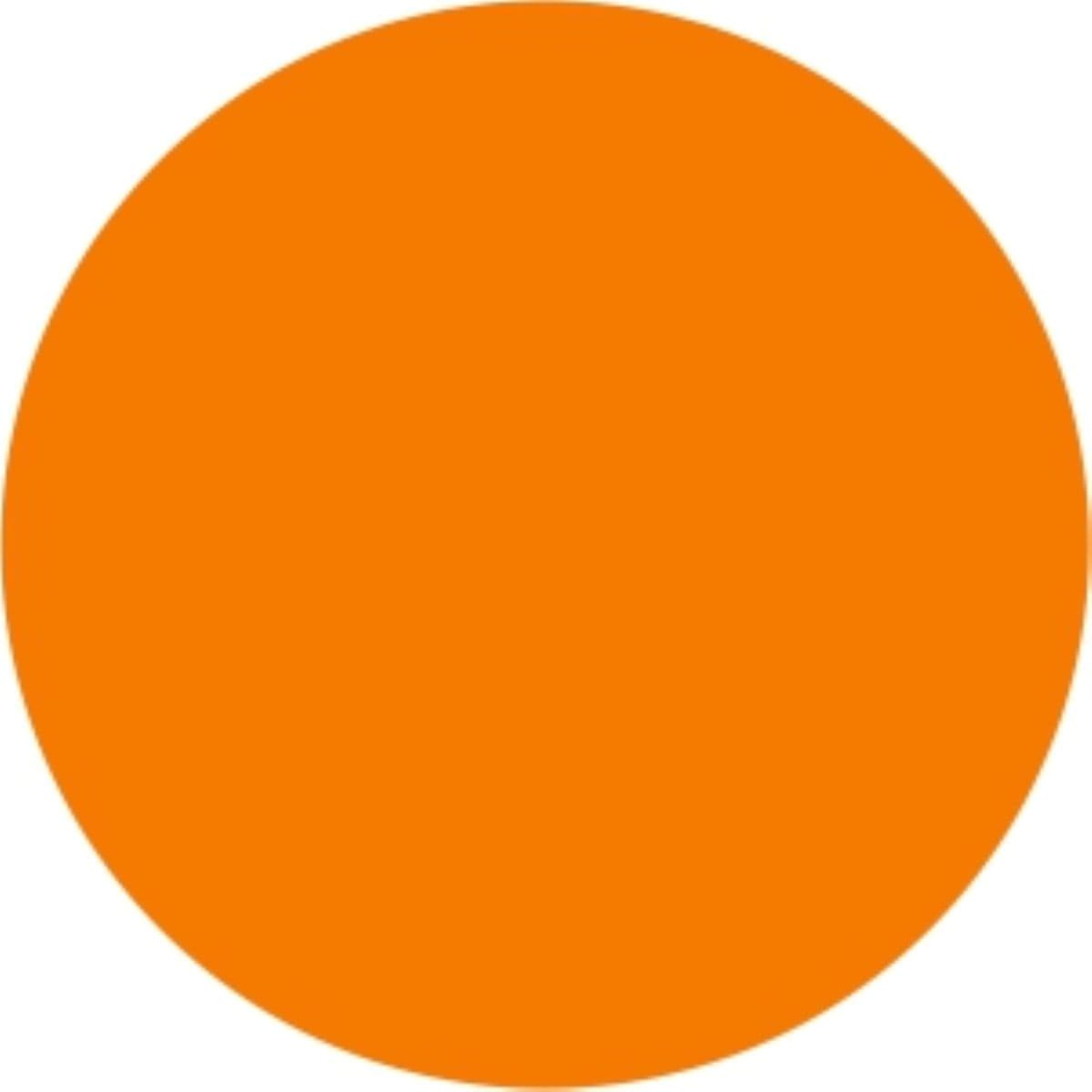 Blank Expiration Label 1 IN Orange Circle All Temperature Permanent 1000 Count/Roll 12 Rolls/Case 12000 Count/Case