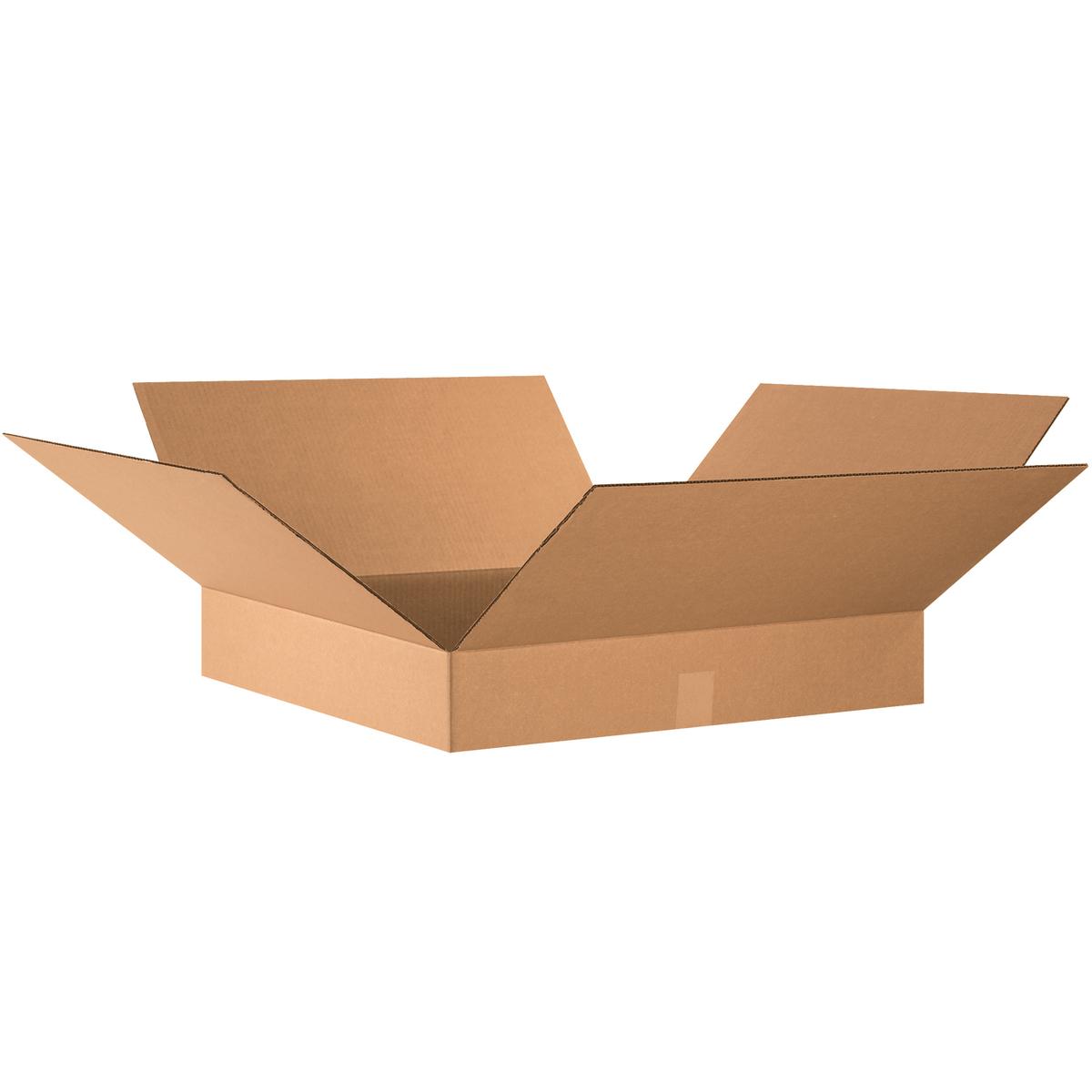 Regular Slotted Container (RSC) 24X24X4 IN Kraft Corrugated Paperboard 32ECT 1/Each