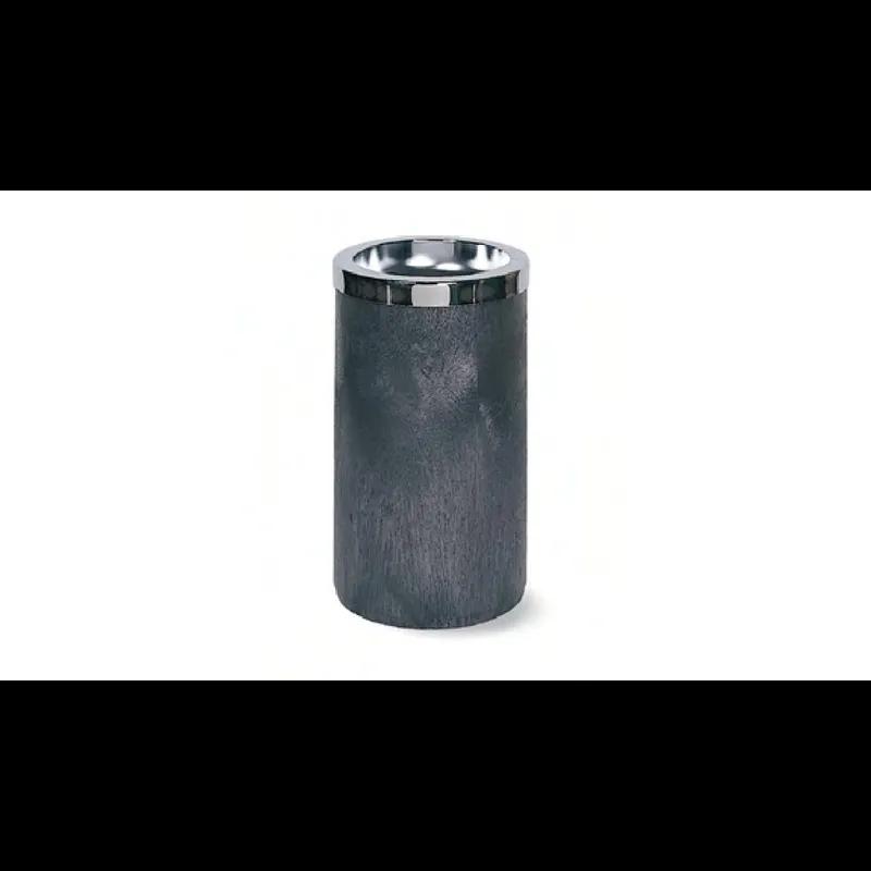 Smoking Receptacle Black Silver Metal Resin Ashtray Top 1/Each