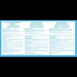 Concentrated Window Cleaner Product Label Paper 1/Each