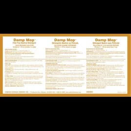 Clean on the Go Damp Mop 8 Product Label Vinyl White 1/Each