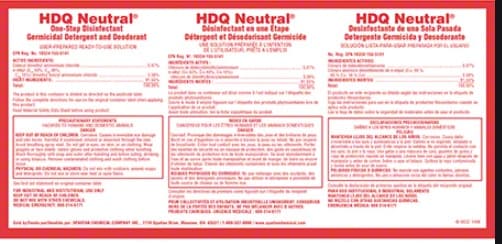 HDQ Neutral Product Label Paper 1/Each