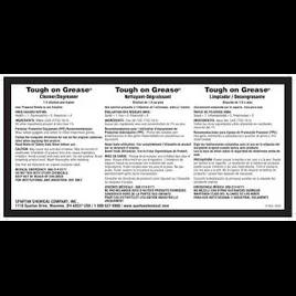 Tough on Grease Product Label Paper 1/Each