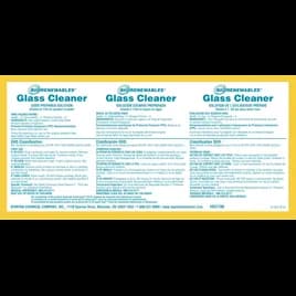 Clean on the Go Super Concentrated Glass & Hard Surface Cleaner 3 Product Label Vinyl White 1/Each