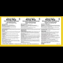 Clean on the Go Damp Mop 8 Product Label Paper 1/Each