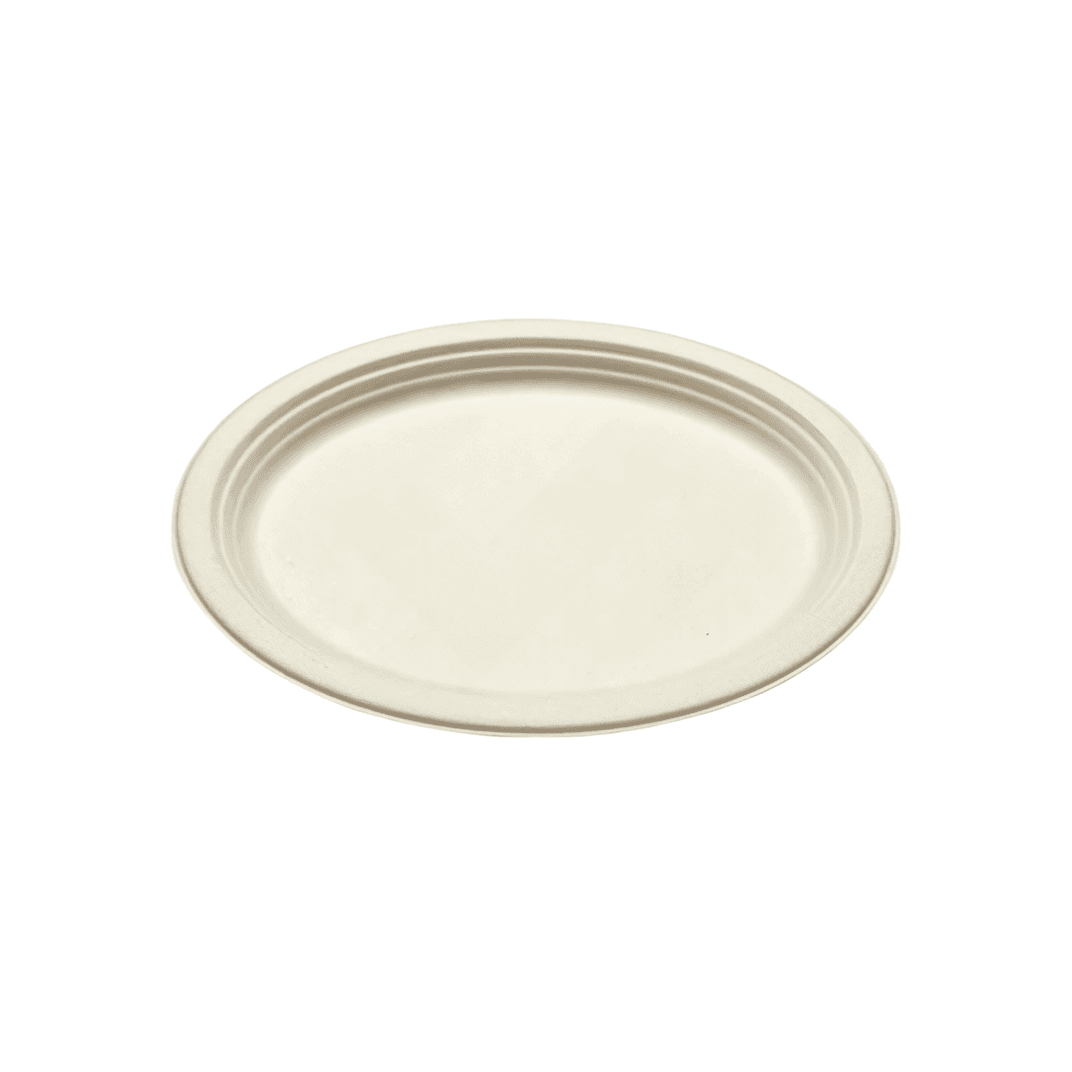 Plate 10 IN Plant Fiber Brown Round 500/Case