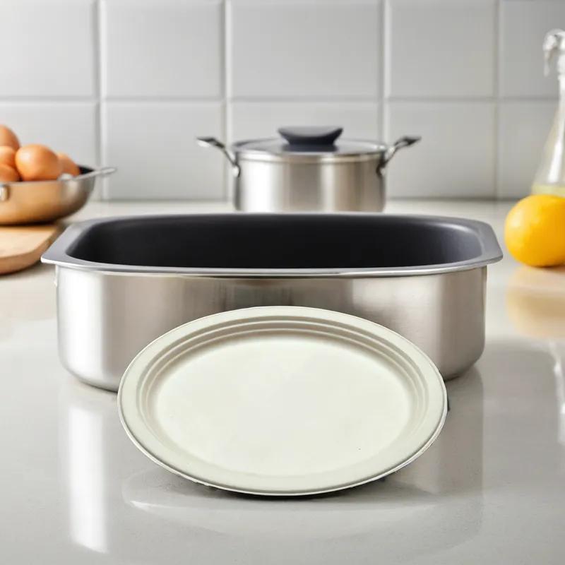 Plate 10 IN Plant Fiber Brown Round 500/Case