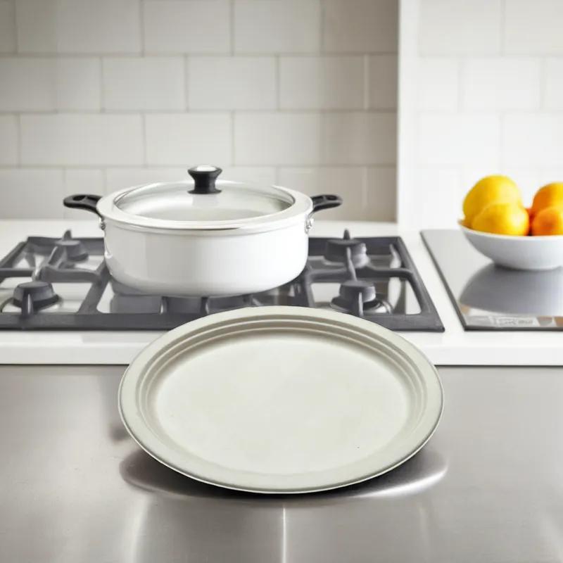 Plate 10 IN Plant Fiber Brown Round 500/Case