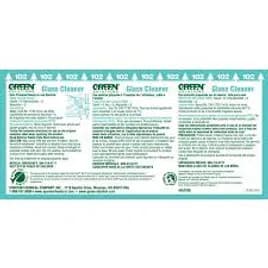 Green Solutions Glass Cleaner Product Label Paper 1/Each
