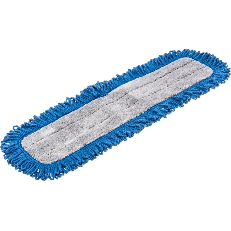 Mop Pad 24X5.50X0.25 IN Blue Polyester Polyimide Blend 1/Each