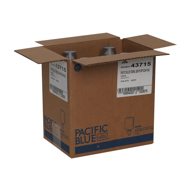 Pacific Blue Ultra™ Hand Soap Foam 1200 mL Pacific Citrus Orange Manual Gentle 4/Case