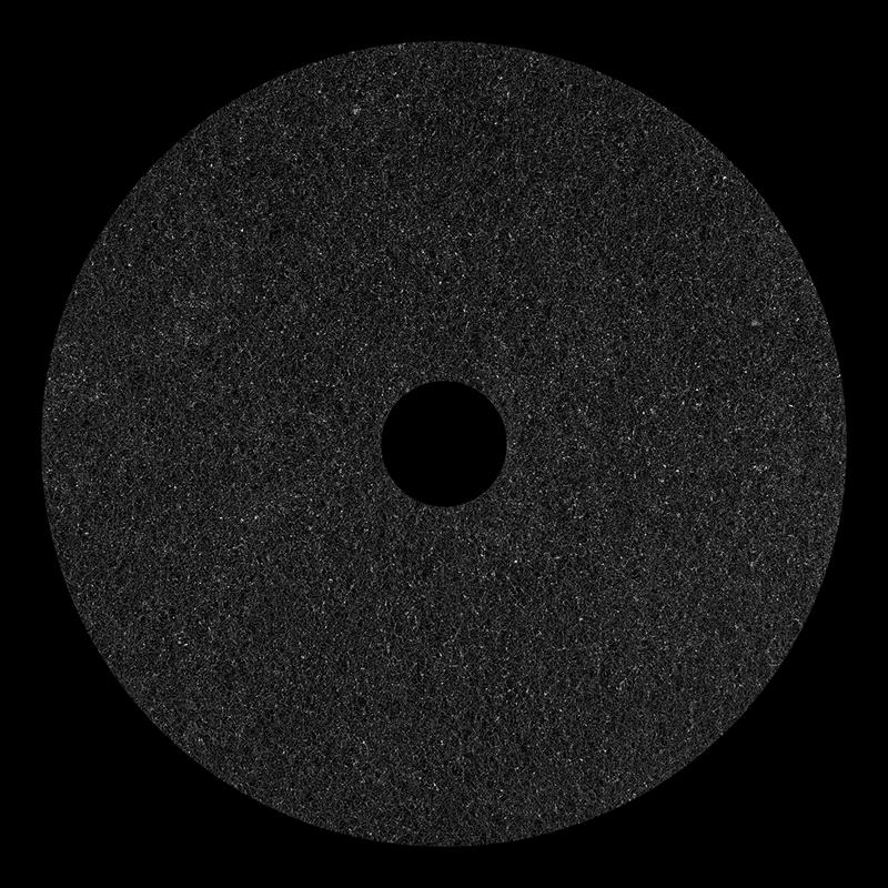Stripping Pad 19 IN Black Polyester Fiber 5/Case
