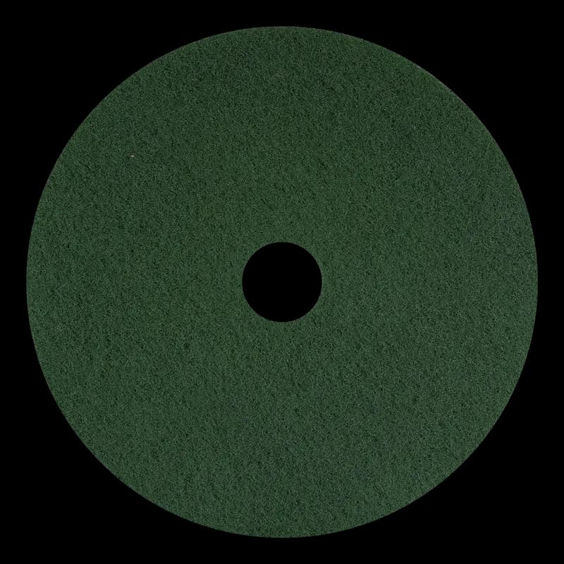 Scrubbing Pad 16 IN Green Polyester Fiber 5/Case