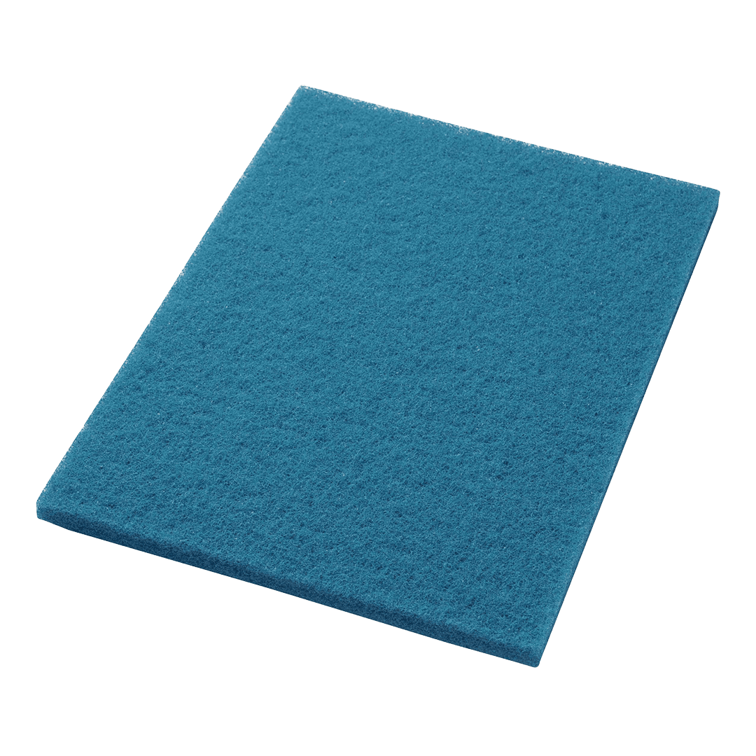 Cleaning Pad 14X20 IN Blue Polyester Fiber 5/Case
