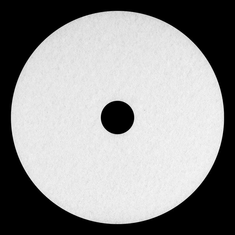 Polishing Pad 17 IN White Polyester Fiber 5/Case