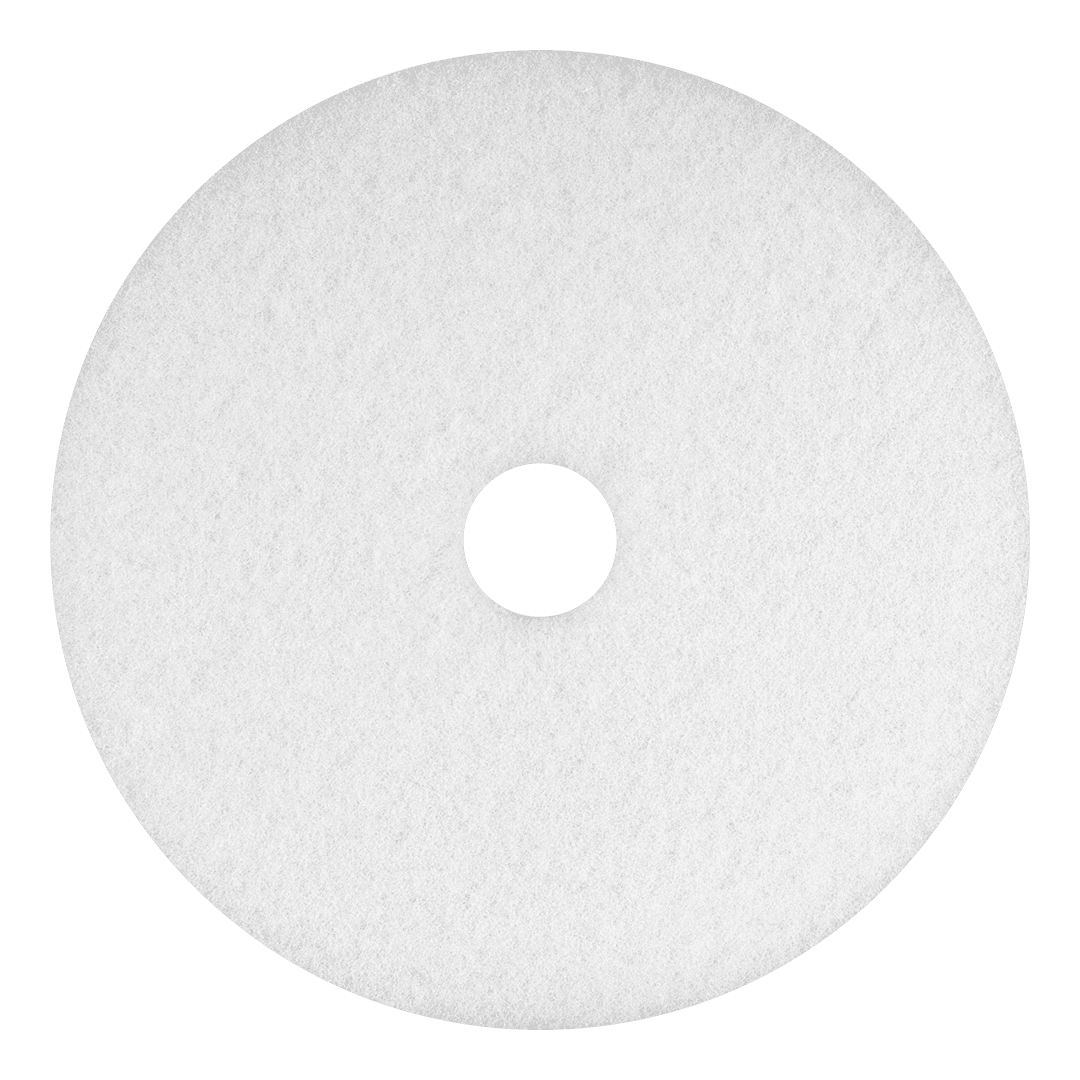 Polishing Pad 20 IN White Polyester Fiber 5/Case