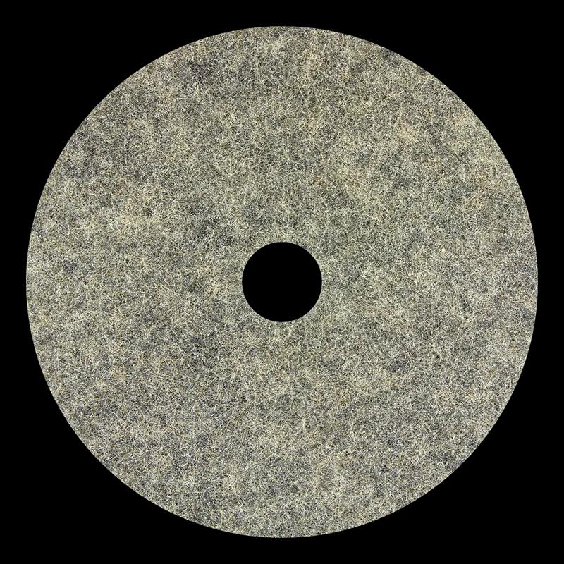Burnishing Pad 20 IN Natural Polyester Fiber 5/Case