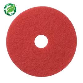 Buffing Pad 14X28 IN Red Polyester Fiber 5/Case
