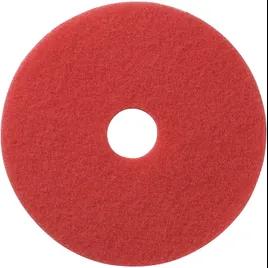 Buffing Pad 19 IN Red Polyester Fiber 5/Case