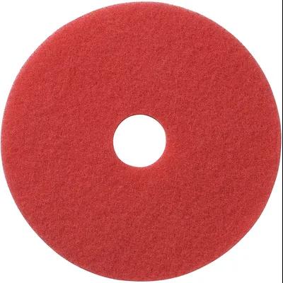 Buffing Pad 19 IN Red Polyester Fiber 5/Case