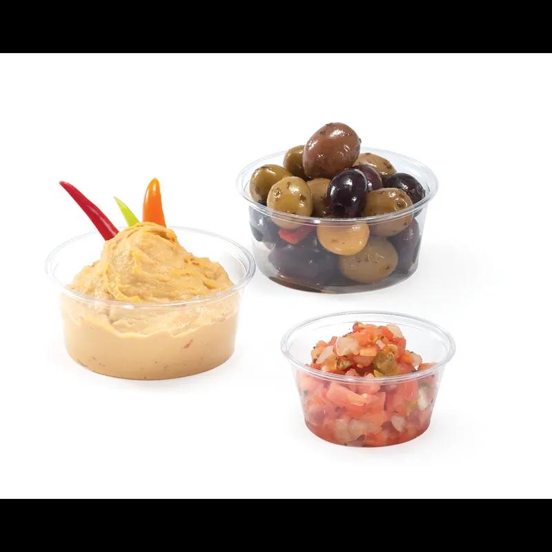 Greenware® Souffle & Portion Cup 3.3 OZ PLA Clear Round 2000/Case