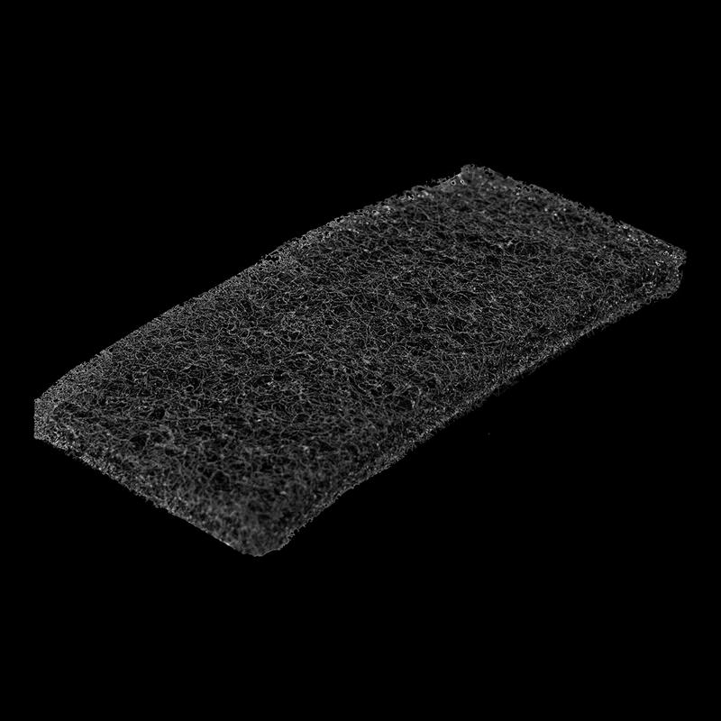 Octopus Utility Pad 4.5X10 IN Heavy Duty Polyester Fiber Black 20/Case