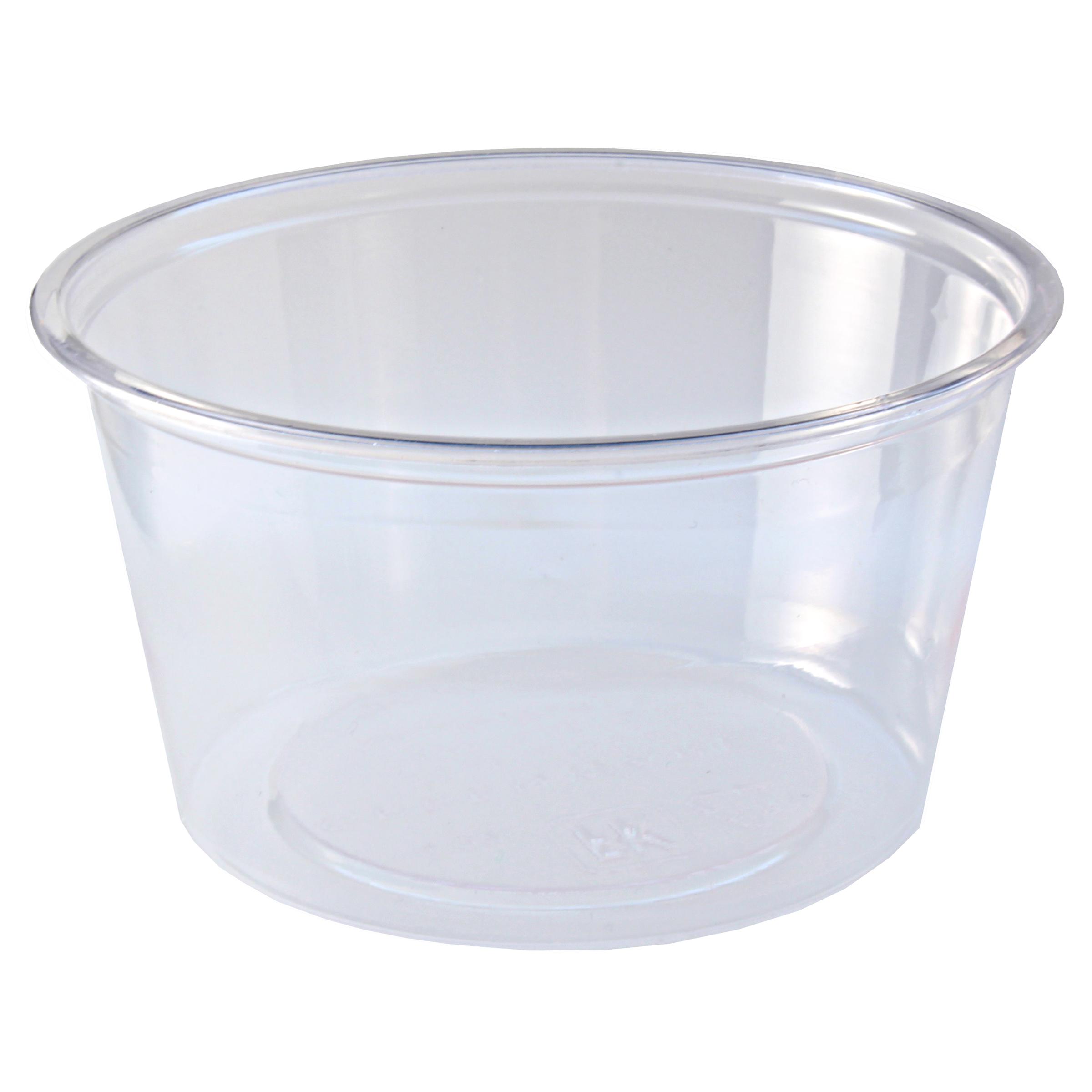 Greenware® Souffle & Portion Cup 4 OZ PLA Clear Round 2000/Case