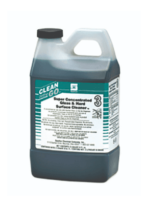 Super Concentrated Glass & Hard Surface Cleaner 3 Fresh Scent 2 L Multi Surface Alkaline 4/Case