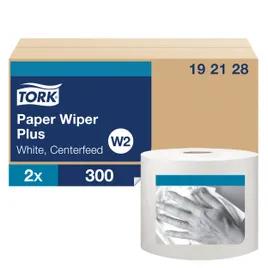 Tork Roll Paper Wiper W2 15.2X9.8 IN 380 FT 1PLY White Centerfeed Refill 300 Sheets/Roll 2 Rolls/Case 600 Sheets/Case