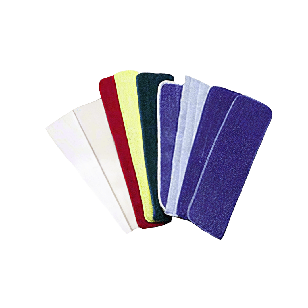 Mop Head 19 IN Blue Microfiber Velcro Low Nap 1/Each