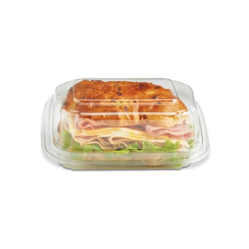Crystal Seal® reFresh® Take-Out Container Hinged With Dome Lid 6.88X5.75X2.68 IN PET Clear Rectangle Tall 200/Case