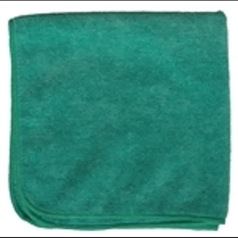 Cleaning Cloth 16X16 IN Microfiber Green Square 12 Count/Pack 144 Count/Case