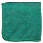 Cleaning Cloth 16X16 IN Microfiber Green Square 12 Count/Pack 144 Count/Case