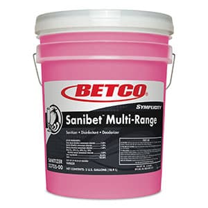 Symplicity Sanibet Sanitizer 5 GAL Multi Surface Concentrate Liquid Quat 1/Pail