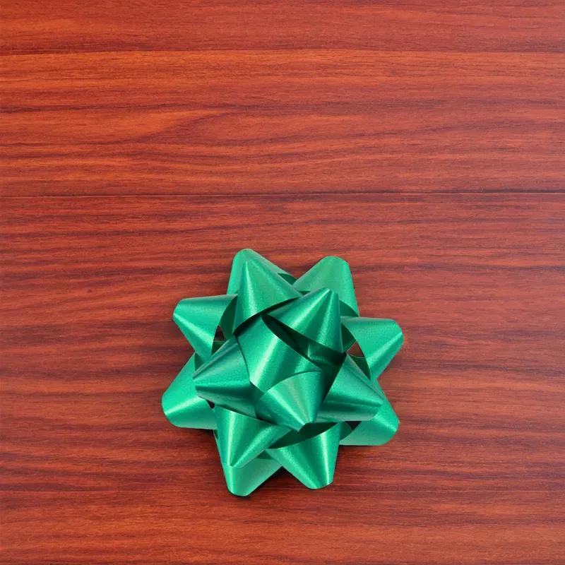 Splendorette Bow 3.75 IN Emerald With Sticker 15 Loops 200/Box