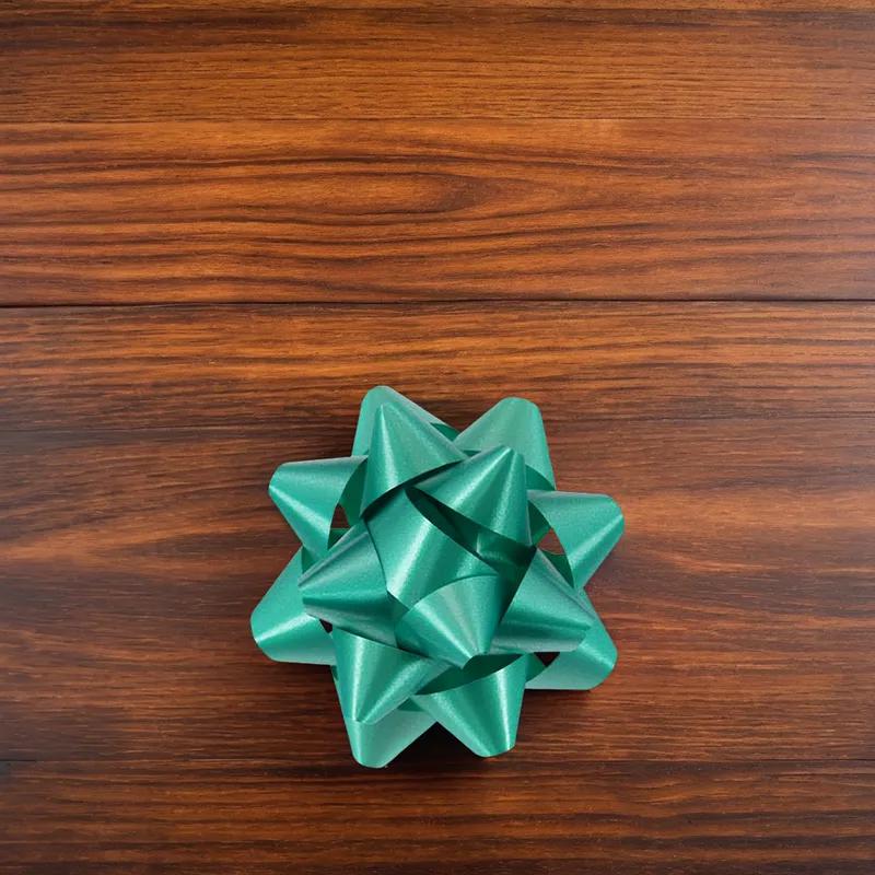 Splendorette Bow 3.75 IN Emerald With Sticker 15 Loops 200/Box