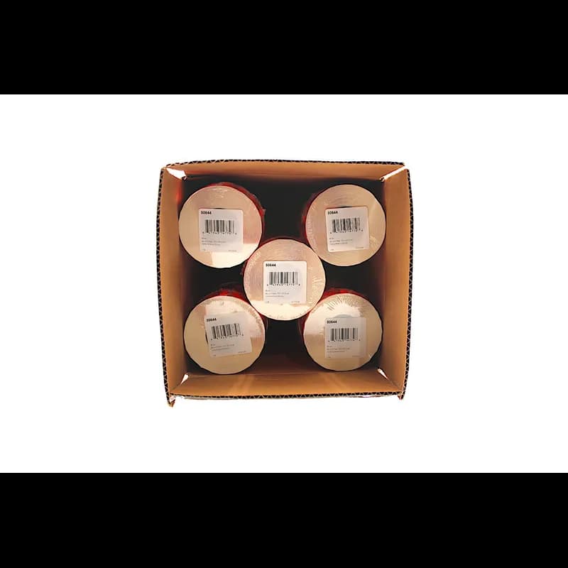 5.99 Label 1.25 IN Black Fluorescent Red Circle 1000 Count/Roll 50 Rolls/Case 50000 Count/Case