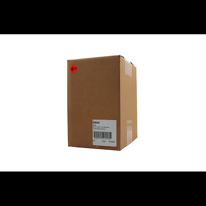 5.99 Label 1.25 IN Black Fluorescent Red Circle 1000 Count/Roll 50 Rolls/Case 50000 Count/Case