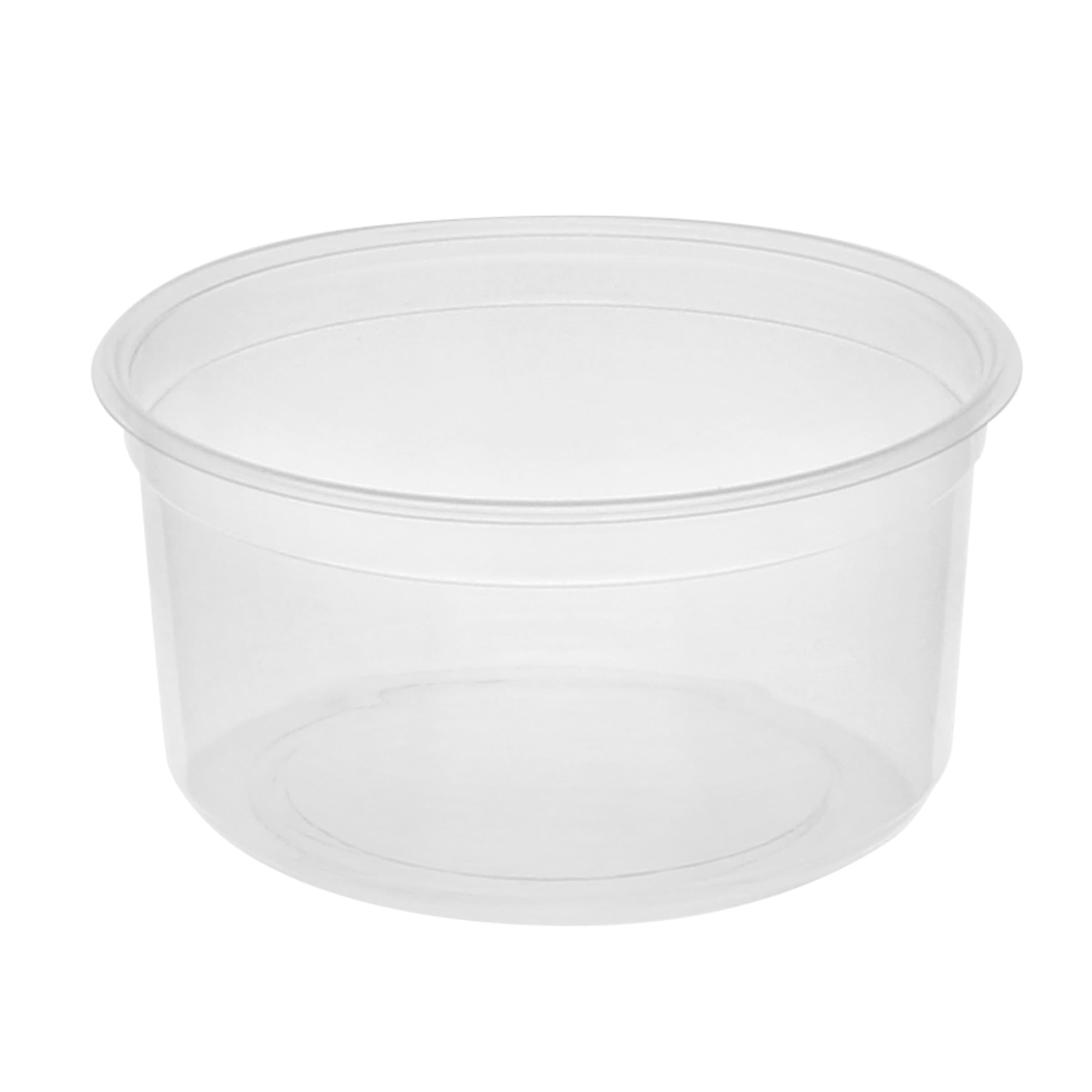 Deli Container Base 12 OZ PET Clear Round 500/Case