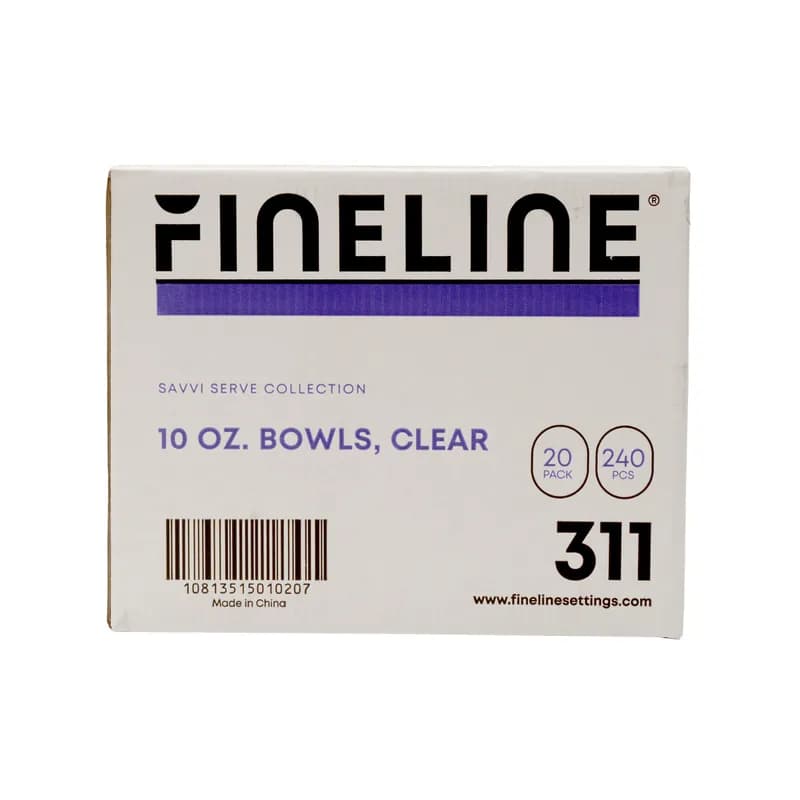 Bowl 10 OZ Plastic Clear 240/Case