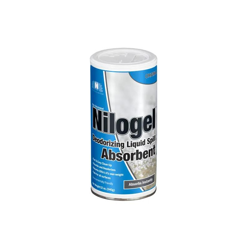 Nilogel™ Liquid Spills Absorbent 12 OZ Non-Chlorinated Powder Deodorizer Odor Removal 6/Case