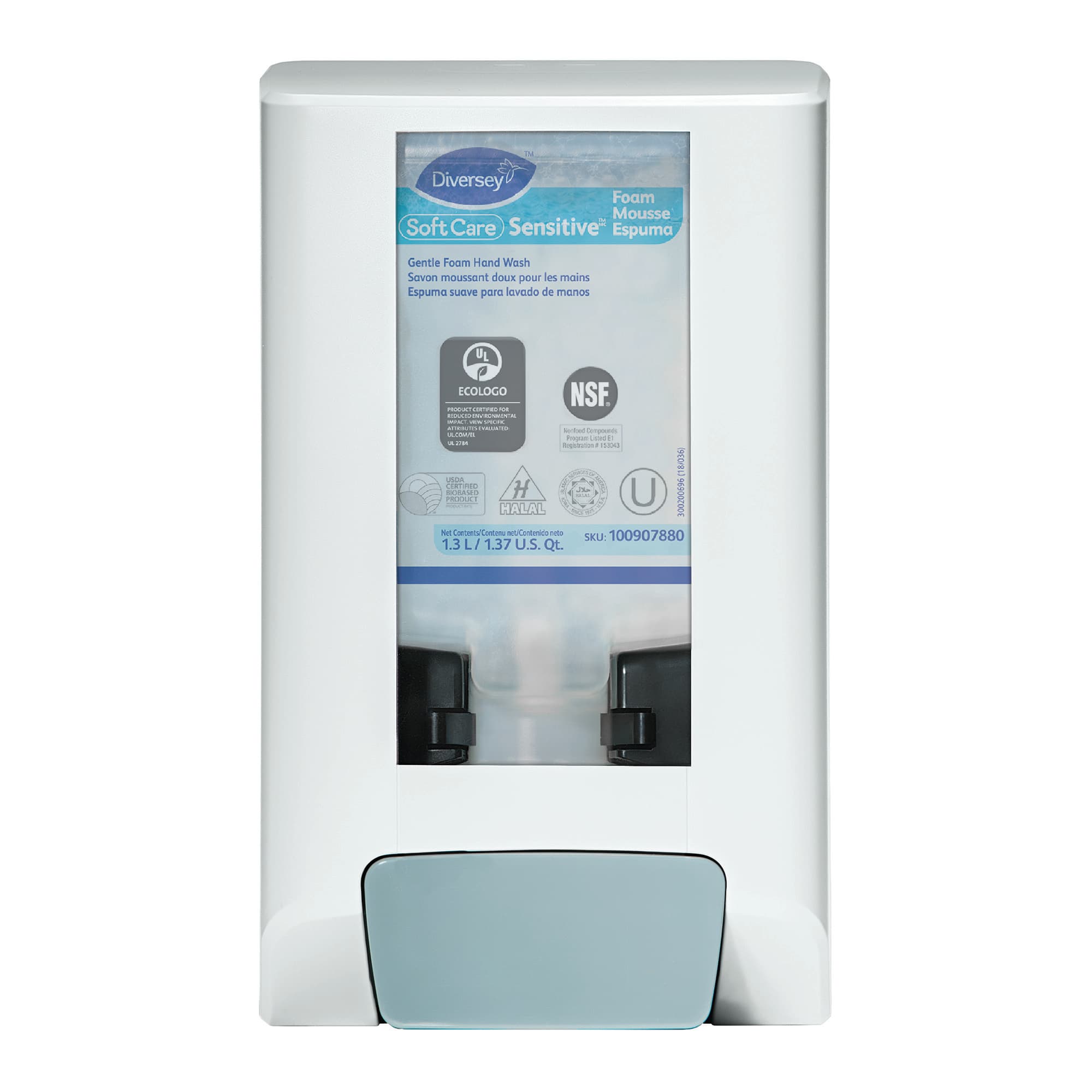 Soft Care® Hand Sanitizer & Soap Dispenser White Plastic Manual For IntelliCare 1/Each