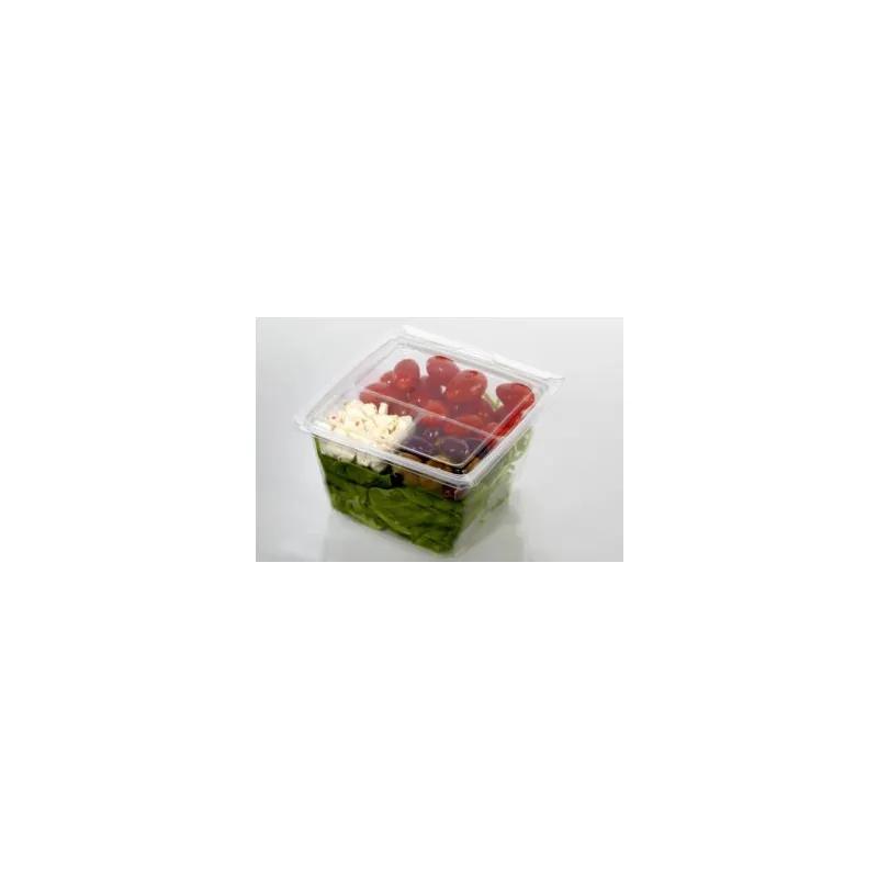 Fresh N' Sealed® Deli Container Hinged With Flat Lid Medium (MED) 32 OZ PET Clear Square 260/Case