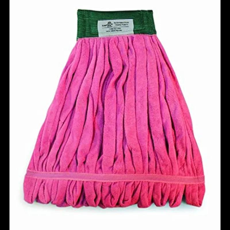 Mop Medium (MED) Red Microfiber Loop End Tailband 1/Each