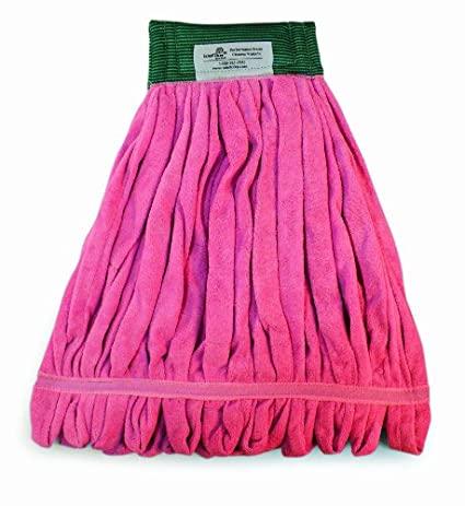 Mop Medium (MED) Red Microfiber Loop End Tailband 1/Each