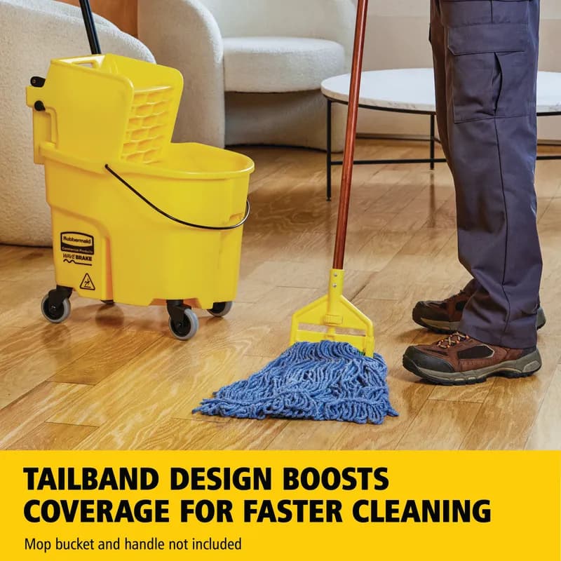 Super Stitch® Wet Mop Large (LG) 24 OZ Blue Cotton Synthetic Blend 1IN Headband 6/Case