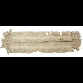 Dust Mop 36X5 IN White Cotton Synthetic Blend Disposable Cut End 1/Each