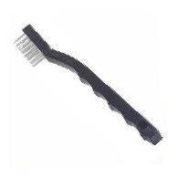 Detail Brush Plastic Nylon White Black 1/Each