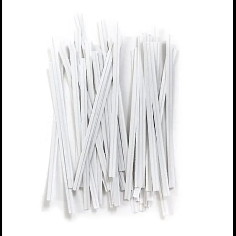 Tin Tie 3.5X0.19 IN White 50000/Case